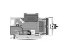 2024 Jayco Jay Feather Micro 199MBS Travel Trailer at Homestead RV Center STOCK# 2311 Floor plan Image