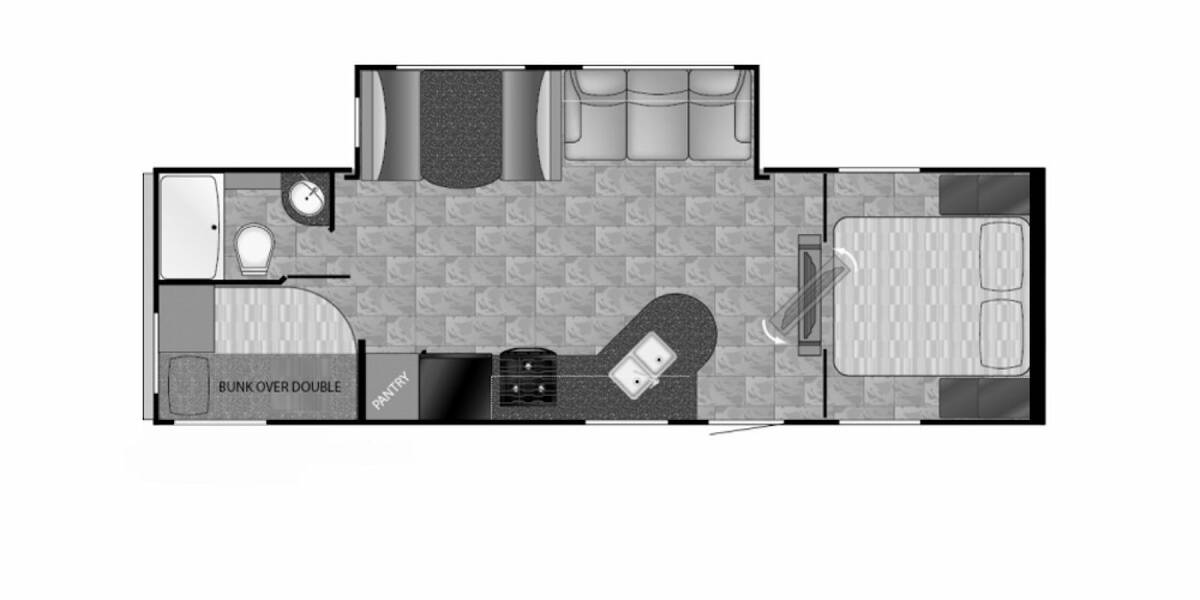 2016 Heartland Prowler 275BHS Travel Trailer at Homestead RV Center STOCK# 2347 Floor plan Layout Photo