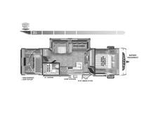 2024 Salem Cruise Lite 28VBXLX PLATINUM Travel Trailer at Homestead RV Center STOCK# 2291 Floor plan Image